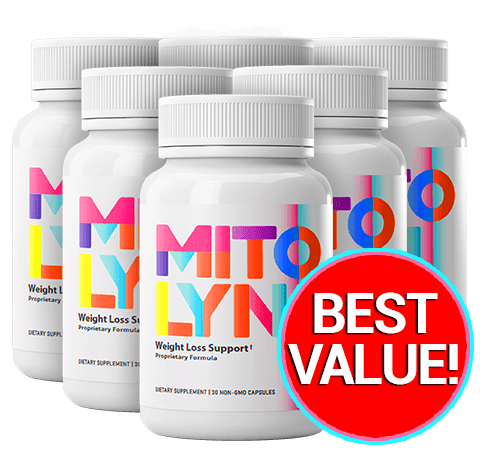 Mitolyn six bottles with banner